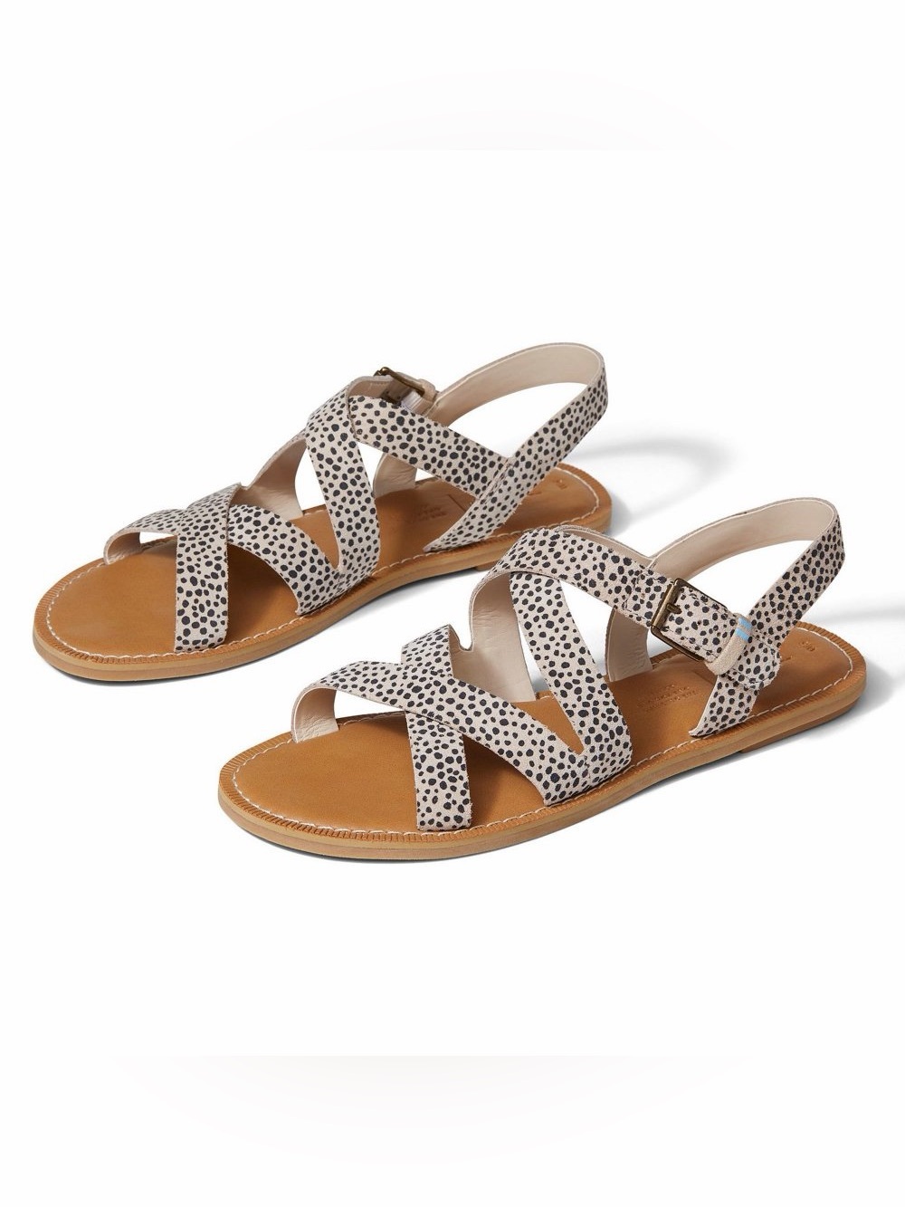 TOMS Sicily Suede Cheetah print strapppy sandal 9.5